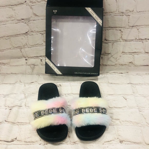 bebe Other - ❤️‍🔥BEBE❤️‍🔥Faux Fur Slide Sandals❤️‍🔥Brand New in Box❤️‍🔥
